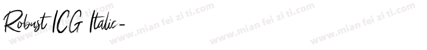 Robust ICG Italic字体转换